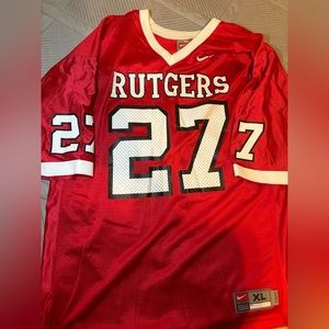 Rutgers Scarlett Knights College Football Jersey #27 Ray Rice Vtg Nike Men XL